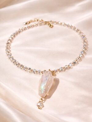 Ivory Shell Necklace - Ocean Inspired Mermaid Shell Pendant