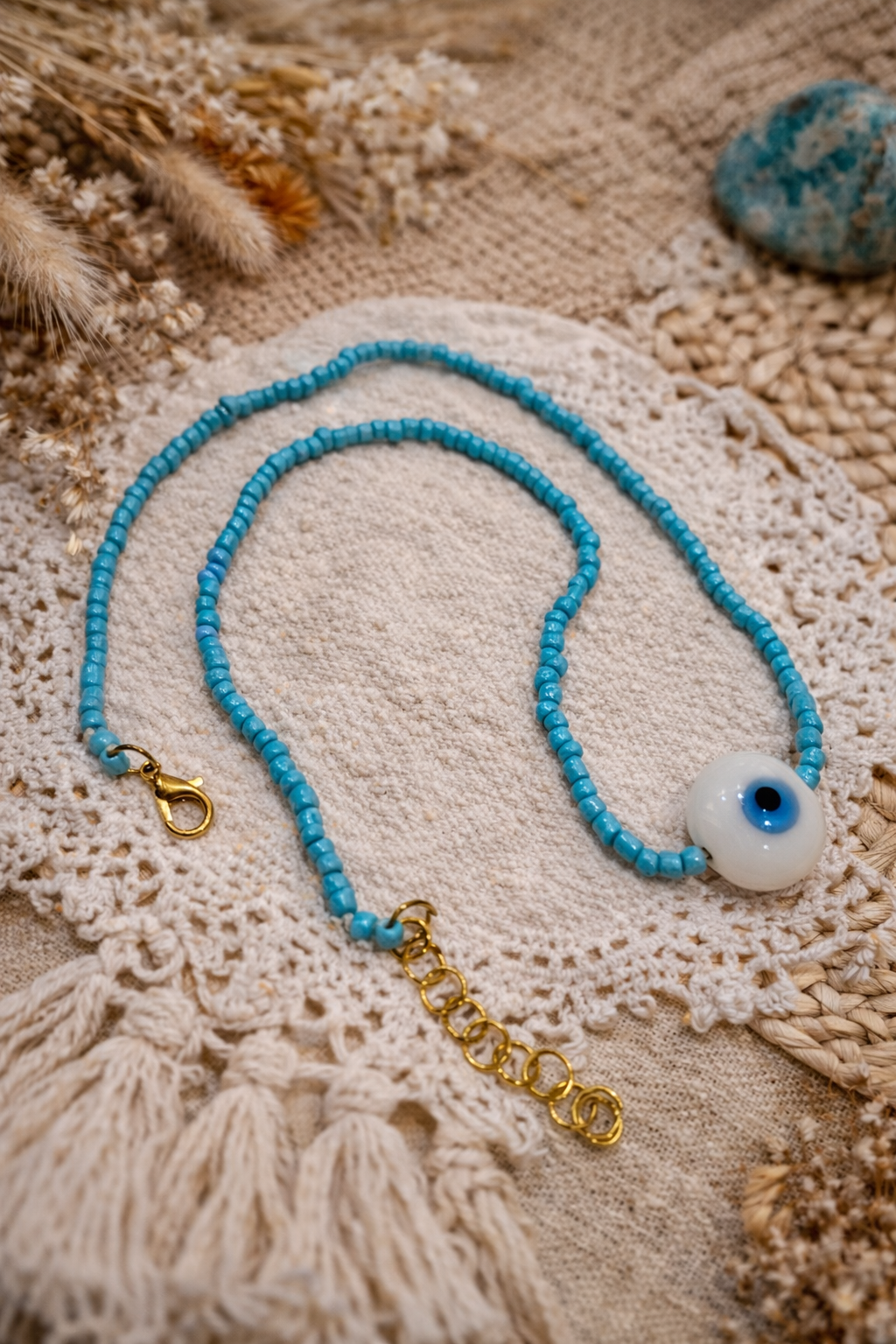 Evil Eye Necklace - Divine Gaze - Handmade Jewelry