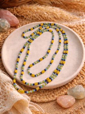Boho Beaded Necklace - Island Glow - Handmade Jewelry